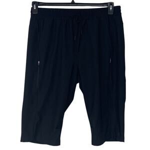 Baleaf Womens XL PolySpandex Adjustable Waist Black Sports Shorts W Pockets